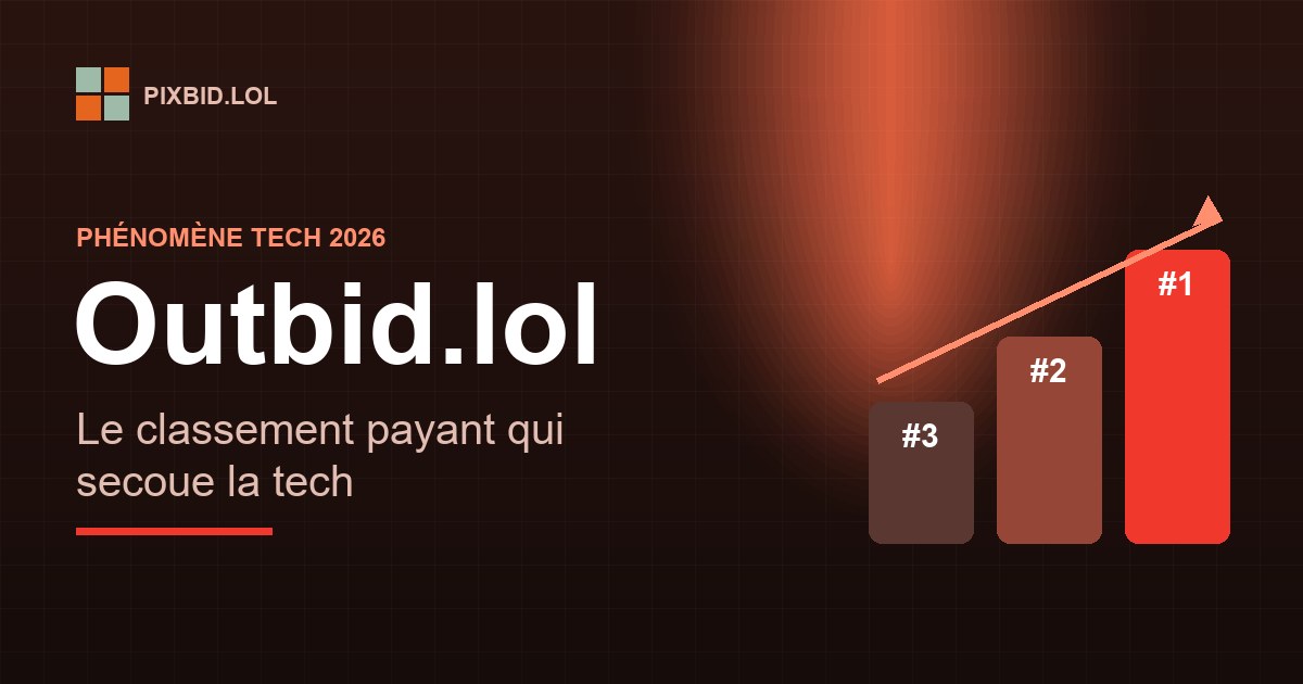 Outbid.lol : le phénomène du classement payant qui secoue la tech